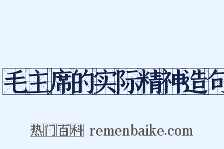 毛主席的实际精神造句是什么意思的图片